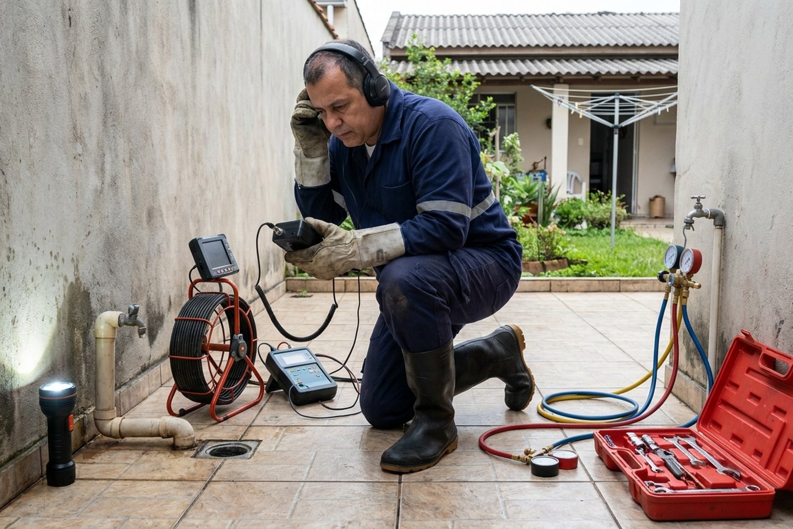 Detecção de Vazamento de Esgoto em Londrina‑PR